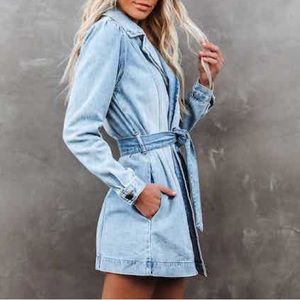 Pocketed Jean Jacket / dress